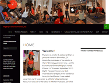 Tablet Screenshot of highlyfavoredfitness.com